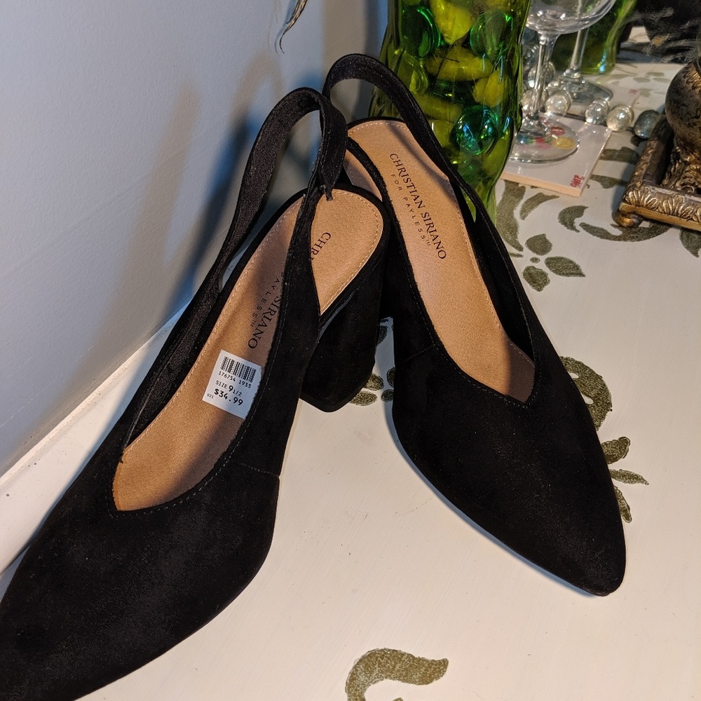 Christian Siriano sling back heels NWOT